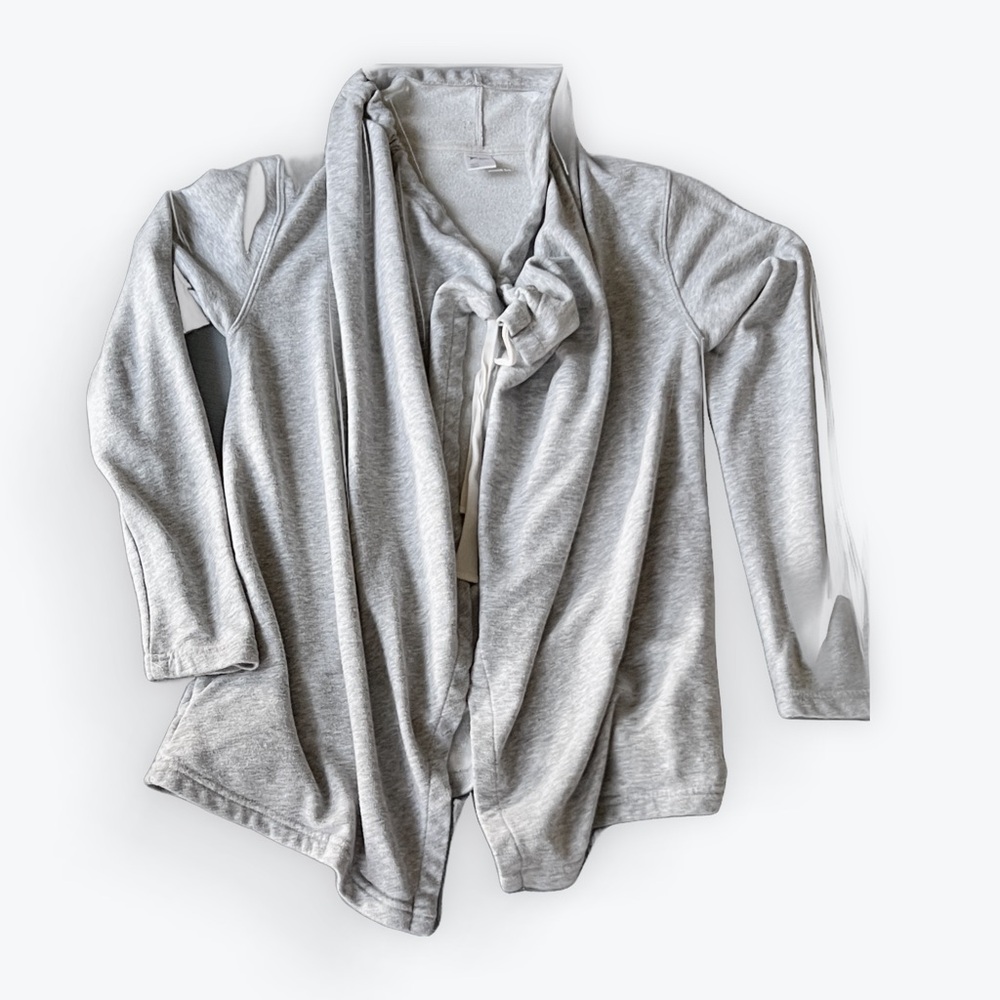 Old Navy Gray Women's Sweatshirt Cardigan Jacket